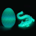 Miniatyrbillede 5 af 5: 3D-Printet Drage I Æg, Fuld Leddelt Drage Krystal Drage Med Drageæg, Hjemmekontor Dekoration Executive Desk Legetøj luminous