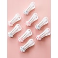 Miniatyrbillede 5 af 5: 12 stk Tøjclips Multifunktionel Strandhåndklæde Klip Håndlavet Plastik Vindtæt Tøjclips Søde Sokker Kreativ Kat grey
