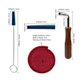 Miniatyrbillede 5 af 5: Sort Fredag Klaver Tuner Tuning Kit Med Gummi Mutes Tuning Nøgle Sæt 8stk Til Professionel Fritid Hobbyist Diy Klaver Tuning Værktøjer__blå