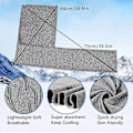 Miniatyrbild 3 av 5: Kall handduk för varmt väder, mjuk andningsbar sport handduk kylning huva handduk ZD.16 black 75*48cm