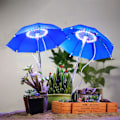 Miniatyrbillede 1 af 4: Vækstlys til indendørs planter Lille paraplyformet 48 LED plantevækstlys med 3/9/12 H timer Fuld spektrum Halo plantevækstlamper til drivhus, no remote control
