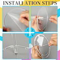 Miniatyrbillede 5 af 5: 1/2 stk Solbriller Holder Stativ, Solbrille Opbevaring Stativ 360 Grader Roterende Briller Display Akryl Solbriller Holder Organizer 2pcs transparent
