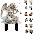 Miniatyrbillede 1 af 5: Boheme Fe-Potte Dekoration, 2D Fe-Have Plante Tilbehør, Fe-Have Figurer til Potteplanter og Havehave Græs Dcor k3