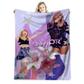 Miniatyrbillede 1 af 5: Berømt sanger flanneldækken Taylor Swift gave tæppe aircondition tæppe lur tæppe cover tæppe berømthed tæppe 130*150cm