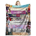 Miniatyrbillede 1 af 5: Berømt sanger flanneldækken Taylor Swift gave tæppe aircondition tæppe lur tæppe cover tæppe berømthed tæppe 100*150cm