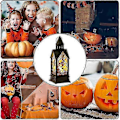 Miniatyrbilde 4 av 5: Halloween-dekorasjon bordlampe slottlys LED stearinlyslampe Halloween-lampe for innendørs bordfest skumle dekorasjoner -CHNSZ