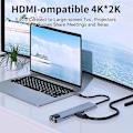 Miniatyrbild 3 av 5: 8-i-1 USB-C-hubb Typ C till USB 3.0 4k Hdmi Pd-adapter för Iphone Macbook Pro/air -CNSZ