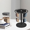 Miniatyrbillede 5 af 5: 1/2 stk Solbriller Holder Stativ, Solbrille Opbevaring Stativ 360 Grader Roterende Briller Display Akryl Solbriller Holder Organizer 2pcs black