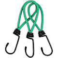 Pikkukuva 5 / 5: 12 kpl Kiristin koukut, Peite Kiristin koukut, Bungee Camping Kiristin koukut, Peite Bungee hihnat -CHSZ