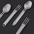 Miniatyrbild 5 av 5: Nextool Utomhus Titan Gaffel Sked Matlagning Titan Sked Bordssilver Bestick Spork Set Bärbar För