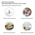 Miniatyrbillede 5 af 5: Berøringsfri infrarød pande digital termometer -CNSZ