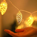 Miniatyrbild 4 av 5: Juldekorationer Juldekorationer Ljussträng Tallkottar Ljussträng För Jul Födelsedag Julgran Thanksgiving Dekorationer Batteri b