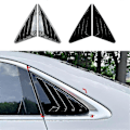 Miniatyrbild 3 av 5: Bakruta Fönsterlucka Skydd Trim Fönster Louver Sidventil Trim För A3 8y Sedan 2021-2024 Ljus Svart