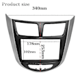 Miniatyrbilde 4 av 5: 7 / 6,5 tommers 2 Din bil dashbord ram radio fascia mp5 adapter panel for I-25 / Accent / / 2010+