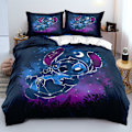 Pikkukuva 1 / 5: Stitch-sarjan harjattu kolmiosainen setti RM-18 135*200 three-piece set