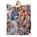 Miniatyrbild 1 av 5: Berömd sångare flanellfilt Taylor Swift presentfilt luftkonditioneringsfilt napfilt täcke kändisfilt 150*200cm