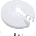 Miniatyrbillede 2 af 4: 30 stk. radiatorrørskjuler, varmerørsklemmer, plastikdæksler til rør med diameter 8-22 mm, åbnelige rosetter, rørklap 6.15. juni