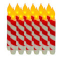 Miniatyrbillede 1 af 5: 12 Pak Julelys Tapers Flammeløse Lys Blinkende Batteridrevne Julelys white