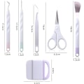 Miniatyrbild 4 av 4: Vinyl Weeding Tools 6 Pcs Basic Craft Weeder Tool Set Cardstock Crafting Tools Kit För Rensning, Silhouette, Htv, Cameos, Bokstäver, Märkning (white6p
