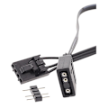 Pikkukuva 2 / 5: 4-PIN RGB - Standard ARGB 3-Pin 5V Adapteriliitäntä RGB-kaapeli 25cm