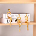 Miniatyrbild 4 av 5: Abstrakt Sittande Figur Staty Hem Resin Dekoration Hantverk för Vardagsrum Sovrum