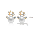 Miniatyrbillede 1 af 2: Kvinde Øreringe Stud Øreringe Ly Antler Øreringe Pige Øreringe () #calu