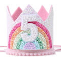 Miniatyrbillede 1 af 5: Glitter fødselsdagskrone er det perfekte tilbehør til fødselsdag  ZD B2U