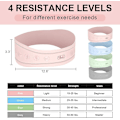 Miniatyrbillede 2 af 4: Træningsbånd Modstandsbånd Sæt, Træningsbånd Modstandsbånd Til Ben Elastiske Træningsbånd 1pcs pink 15lbs