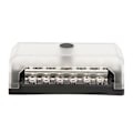 Miniatyrbillede 2 af 5: 100A 32V 12-terminal Power Distribution Block Terminal Bus Bar med Dæksel til 32V DC Lastbiler, Campingvogne, Både