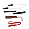 Miniatyrbilde 4 av 5: Svart Fredag Piano Tuner Tuning Kit W Gummi Dempere Tuning Nøkkel Sett 8stk For Profesjonell Fritid Hobbyist Diy Piano Tuning Verktøy__blå