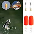 Miniatyrbild 2 av 5: 2 st/set Fiskebobber Kork Flytande Gul Boj Fiskeutrustning Tillbehör