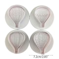 Miniatyrbillede 4 af 5: 4 stk. Kageudstikkere Varmtluftballon Formet Biscuit Form Køkken Gadgets