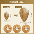 Pikkukuva 2 / 4: 4 kpl suurta kokoa Anti Wasp Paper Decoy Wasps Nest Humane Pest Control Simulated Deterrent Nests -GSL