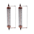 Miniatyrbild 1 av 5: 2 st 10 tum Termometer Utomhus Termometer Dekorativ Termometer Inomhus Termometer Väggmonterad