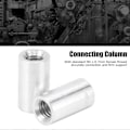 Miniatyrbilde 3 av 5: 10 stk Runde Avstandsholder Aluminiumslegering Hunn-gjengede Søyle Forbindelseskolonne Avstand M4x0.7mm Lang 12mm