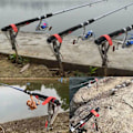 Miniatyrbilde 3 av 5: 1 Pakk Automatisk Fjær Fiske Stang Holder Stativ Høy Sensitivitet & Lett