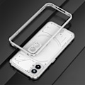 Pikkukuva 1 / 5: Suojaava Kotelokehys ja Kamerakehys Nothing Phone 2:lle - Läpinäkyvä Kiiltävä Aurora-Kannenkehys Linssin Suoja Nothing Phone 2:lle silver