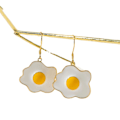 Miniatyrbilde 1 av 4: Stekte egg-øredobber, stekte egg-øredobber, egg-øredobber, mat-øredobber, egg-ørepyntkroker
