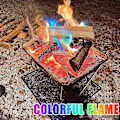 Miniatyrbillede 3 af 4: 500/300/100/50g Ildfarve Skiftende Flammepulver Familie Udendørs Fest Strand Camping DF ZD B2 100g