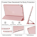 Miniatyrbillede 5 af 5: iPad Mini 4 - Slank og Let Smart Shell Stativ Cover med Translucent Frostbagside Beskytter Passer til Apple iPad Mini 4 7,9 tommer med Auto Wake/Sleep