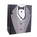 Miniatyrbilde 5 av 5: 10xfashion Papir Tuxedo Handleposer Gavepose til Bryllup Svart