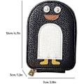 Pikkukuva 5 / 5: Sööt pingviinid PU-nahk krediitkaardi ja kolikotasku, luova animaatiopingviini harmonikkakorttitasku, pingviini monipaikallinen krediittikaartikassi red