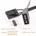 Pikkukuva 4 / 5: 4-PIN RGB - Standard ARGB 3-Pin 5V Adapteriliitäntä RGB-kaapeli 25cm