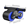 Miniatyrbillede 4 af 5: Abdominal Hjul Automatisk Tilbagefald AB Roller Multifunktionel Muskelrulle Hjul blue  black