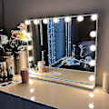 Miniatyrbild 4 av 5: (endast lampor exklusive speglar)led spegel usb sminklampor upplysta 10 glödlampor 3 belysningslägen bordsskiva väggmonterad kosmetisk spegel bröllop -gsl