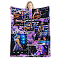 Miniatyrbild 1 av 5: Berömd sångare flanellfilt Taylor Swift presentfilt luftkonditioneringsfilt napfilt täcke kändisfilt 70*100cm