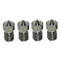 Miniatyrbillede 1 af 5: 4 stk. Hærdede Stål Dyser V6 Dyser 0,4 mm til 1,75 mm Filament til 3D Printer Dele
