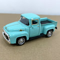 Pikkukuva 2 / 5: Seostettu Pickup-kuorma-auton malli Kaksi-ovinen maastoauto Näyttömallikokoelma Auto light blue