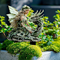 Miniatyrbillede 3 af 5: Boheme Fe-Potte Dekoration, 2D Fe-Have Plante Tilbehør, Fe-Have Figurer til Potteplanter og Havehave Græs Dcor k5