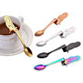 Miniatyrbillede 2 af 5: 5 stk. Rustfrit Stål Kaffe Skeer, Havfrue Skeer, Te Suppe Sukker Dessert Forret Sæsonering Bistro Skeer, Hængende Kop Multifunktionelle Køkkenredskaber